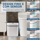 Lixeira CleanTouch Inteligente 12L Sem Toque, Antiodor