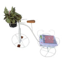 Bicicleta Decorativa de Ferro Rústica Branca